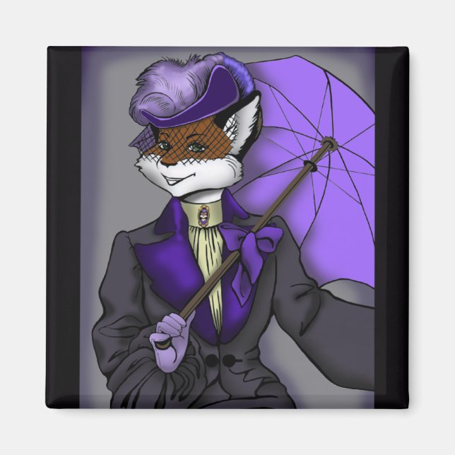 Viktorianisch Fox Magnet (Vorne)