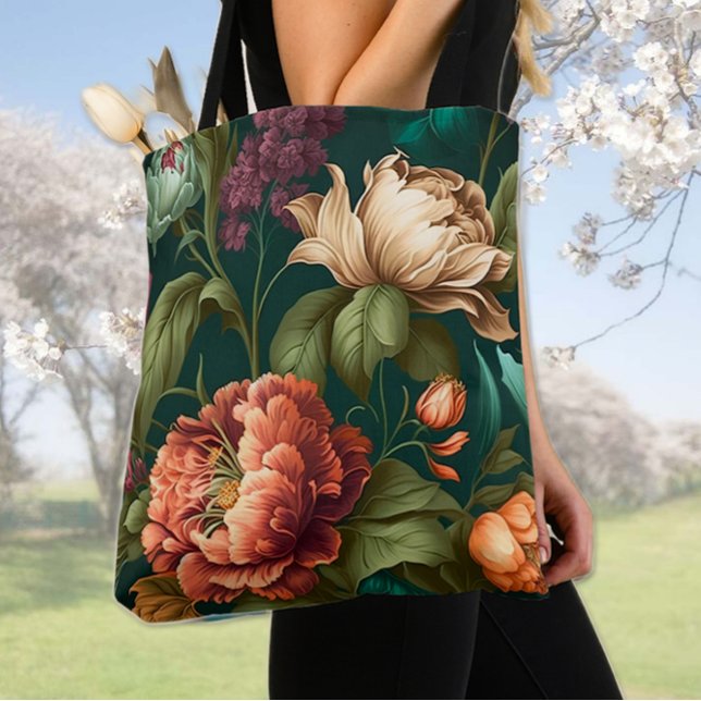 Viktorianisch gestrichene Blume Tasche (Von Creator hochgeladen)
