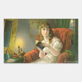 Viktorianisch Ghost Story Rechteckiger Aufkleber