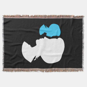 Viktorianisch Girl Silhouette Cameo Decke