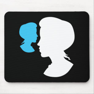 Viktorianisch Girl Silhouette Cameo Mousepad
