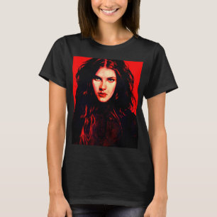 Viktorianisch Gothic Girl Vintager T - Shirt