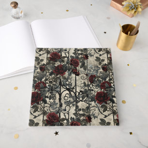 Viktorianisch Gotische Gartenmuster Rose Muster Gästebuch