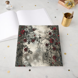 Viktorianisch Gotische Gartenmuster Rose Muster Gästebuch