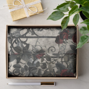 Viktorianisch Gotische Gartenmuster Rose Muster Seidenpapier