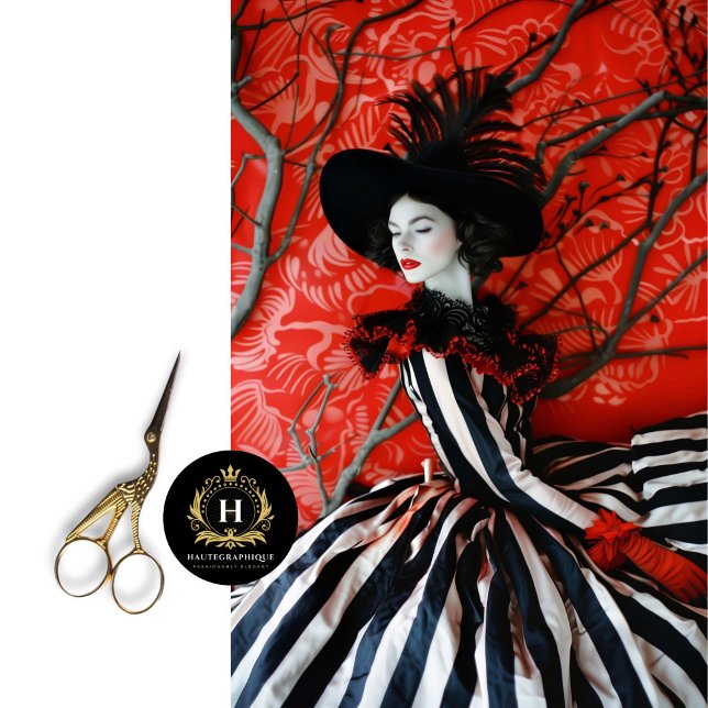 Viktorianisch-gotische Mode-Dekoupage Seidenpapier (Von Creator hochgeladen)