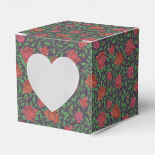 Viktorianisch-gotische perfekte rote und fuchsia R Geschenkschachtel