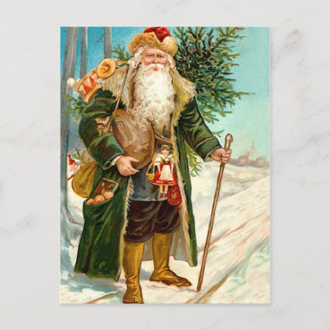 Viktorianisch Green Velvet Weihnachten Weihnachtsm (Vorderseite)