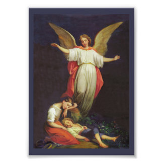 Viktorianisch Guardian Angel Fotodruck