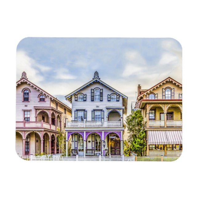 Viktorianisch House Row Magnet (Horizontal)