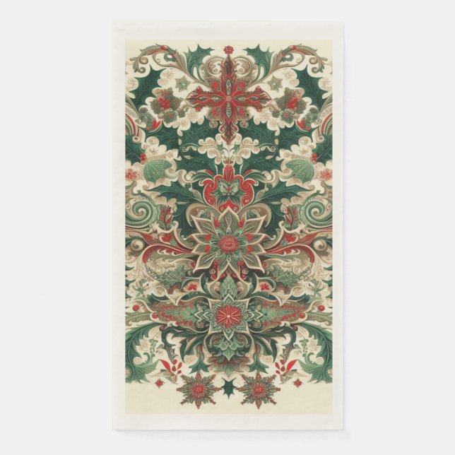Viktorianisch/klassisch/Vintage Weihnachten Serviette (Vorderseite)