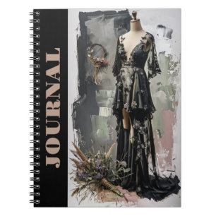 Viktorianisch Little Black Dress Journal LBD Notizblock
