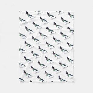 Viktorianisch Magpie Bird Fleecedecke