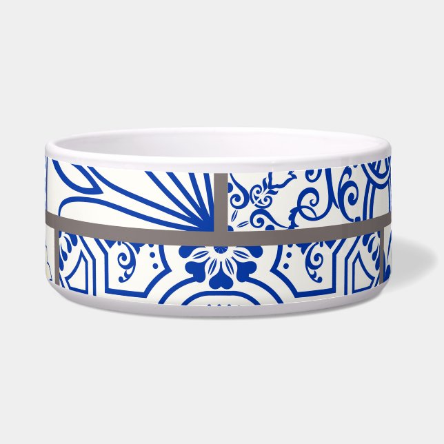 Viktorianisch Majolica: Patchwork Fliesenmuster. Napf (Vorderseite)