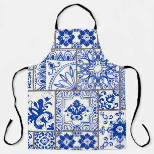 Viktorianisch Majolica: Patchwork Fliesenmuster. Schürze