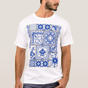 Viktorianisch Majolica: Patchwork Fliesenmuster. T-Shirt