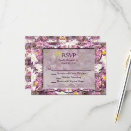 Viktorianisch Mauve Floral UAWG RSVP Karte