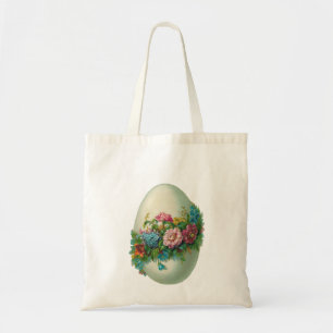 Viktorianisch Ostern Blume Ei Ostern Eizelljagd Tragetasche