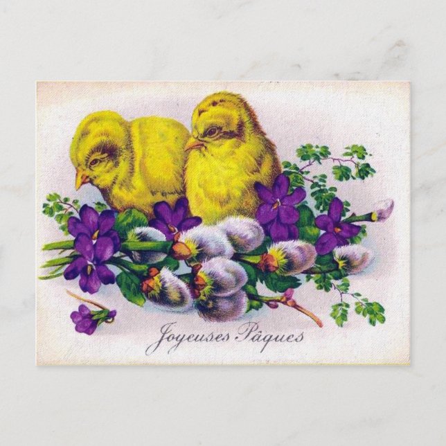 Viktorianisch Ostern Feiertagspostkarte (Vorderseite)