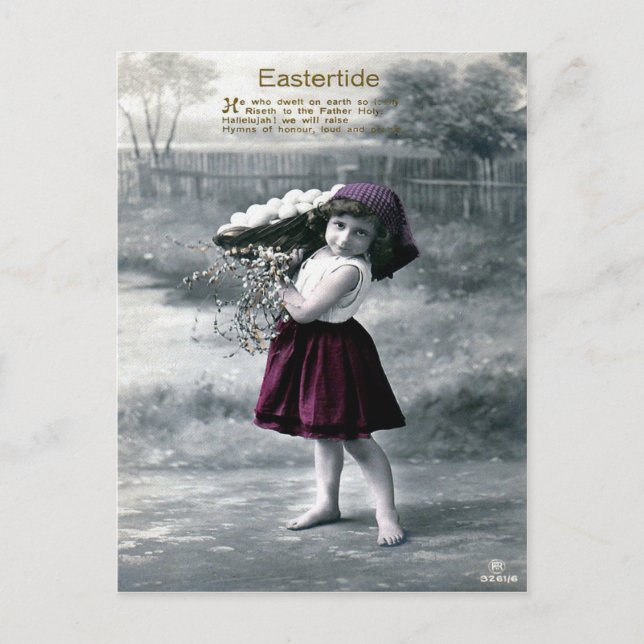 Viktorianisch Ostern Feiertagspostkarte (Vorderseite)