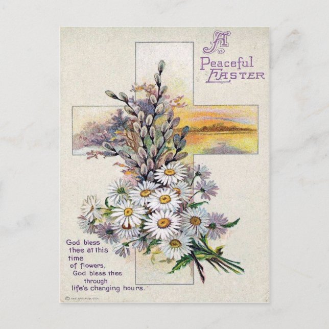 Viktorianisch Ostern Feiertagspostkarte (Vorderseite)