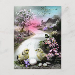 Viktorianisch Ostern Feiertagspostkarte