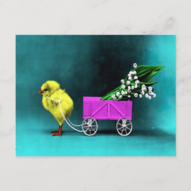 Viktorianisch Ostern Feiertagspostkarte (Vorderseite)