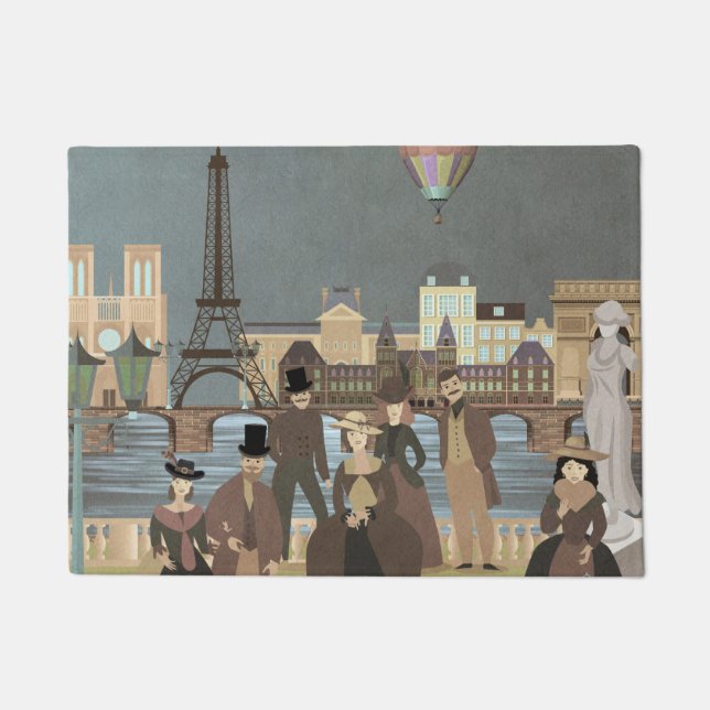 Viktorianisch Paris Fußmatte (Vorderseite)