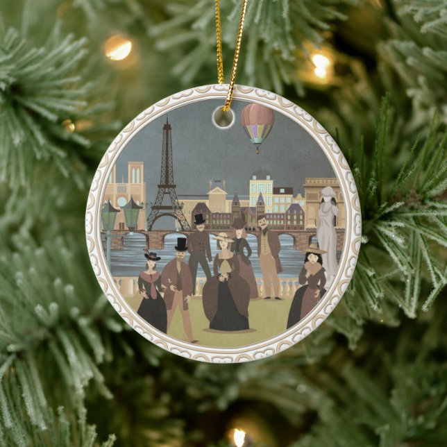 Viktorianisch Paris Keramik Ornament (Baum)