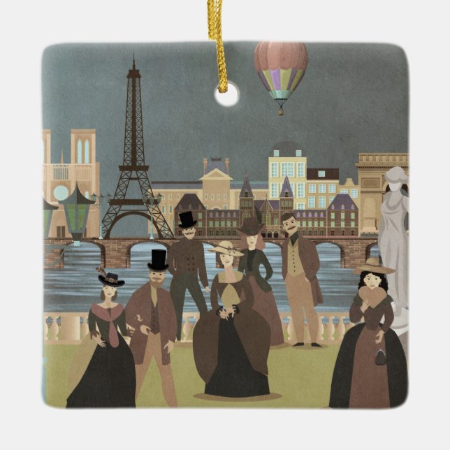 Viktorianisch Paris Keramikornament (Vorderseite)