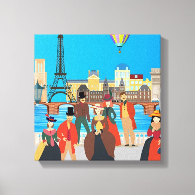 Viktorianisch Paris Leinwanddruck (Vorderseite)