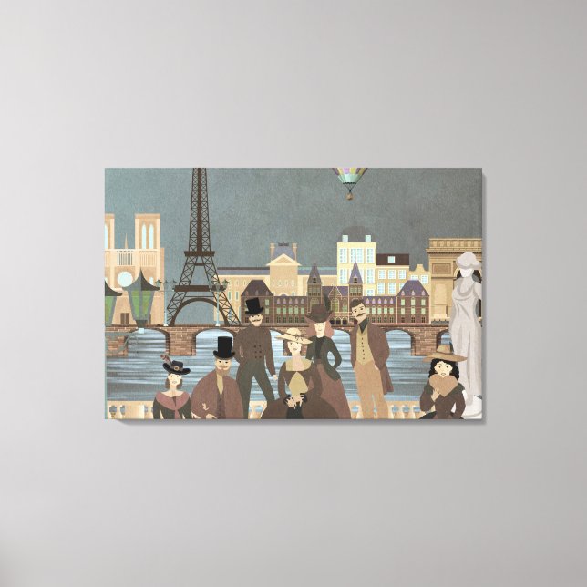 Viktorianisch Paris Leinwanddruck (Vorderseite)