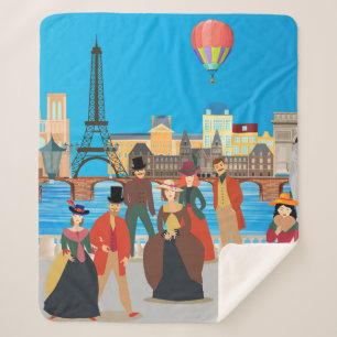 Viktorianisch Paris Sherpadecke