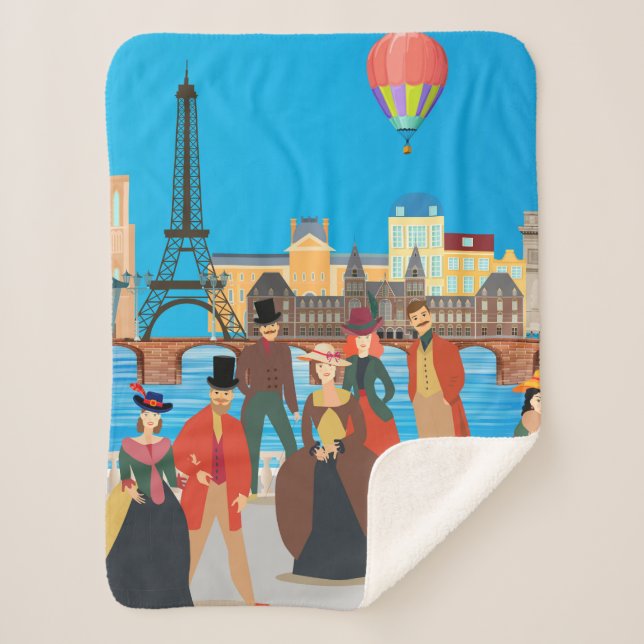 Viktorianisch Paris Sherpadecke (Vorderseite)