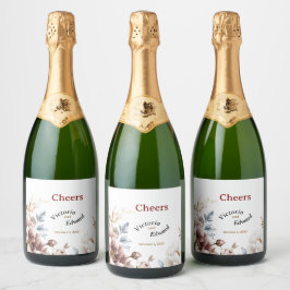 Viktorianisch Peony Luxe Sparkling Weinflaschen La