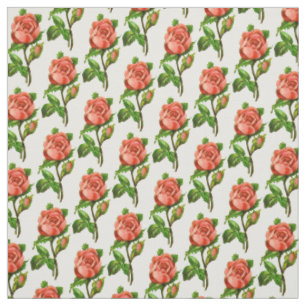 Viktorianisch Pink English Rose Fabric Stoff