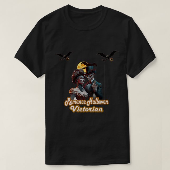 Viktorianisch Romance Hallowen V-Neck T-Shirt (Design vorne)