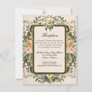 Viktorianisch Romantische Rose Französisch Elegant Einladung