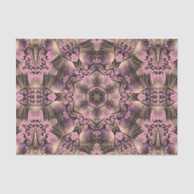 Viktorianisch rosa Antike Seidenpapier (Vorderseite)