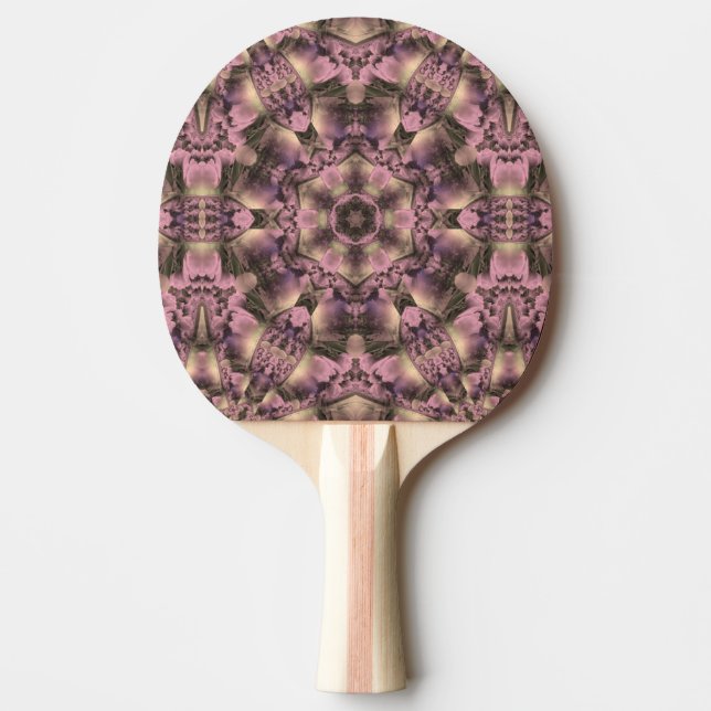 Viktorianisch rosa Antike Tischtennis Schläger (Vorderseite)