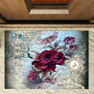 Viktorianisch Rose Ephemera Styled Fußmatte