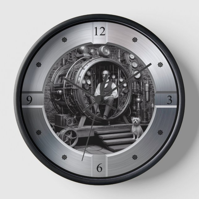 Viktorianisch Scientist ~ Steampunk-Time Machine ~ Uhr (Vorderseite)