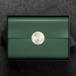 Viktorianisch Steampunk | Aquarellgrunge Pastell Runder Aufkleber