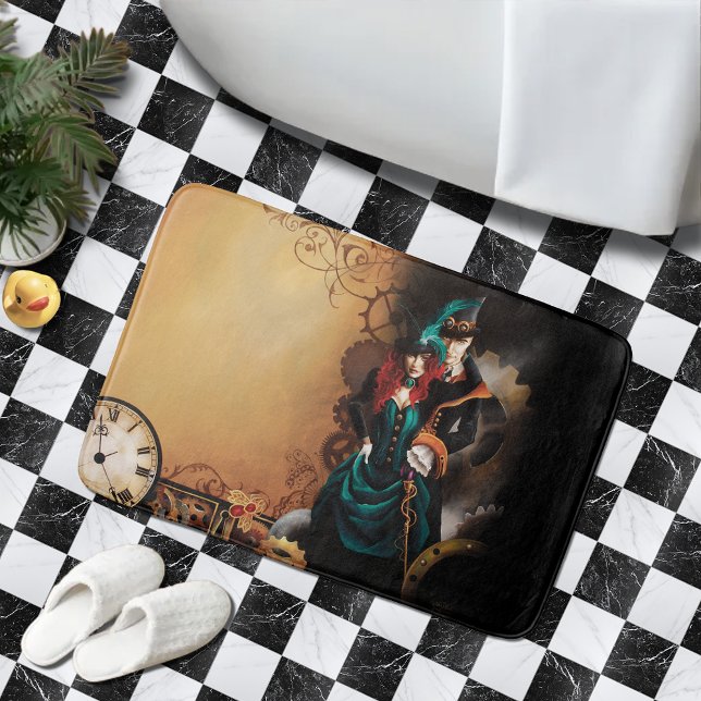 Viktorianisch Steampunk Couple Badematte (Von Creator hochgeladen)