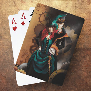 Viktorianisch Steampunk Couple Spielkarten