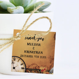 Viktorianisch Steampunk Elegance Wedding Geschenkanhänger