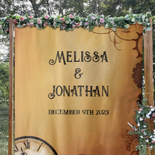 Viktorianisch Steampunk Elegance Wedding Wandteppich