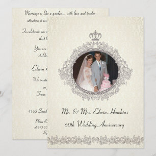 Viktorianisch Style 60th Anniversary Celebration Einladung