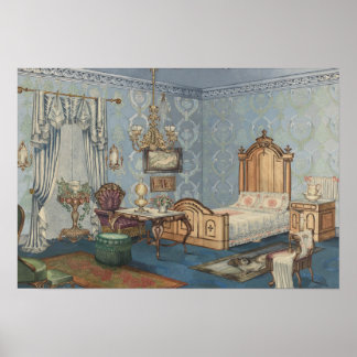 Viktorianisch Style Bedroom Original Poster
