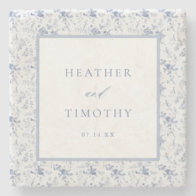 Viktorianisch Toile French Classic Steinuntersetzer (Vorderseite)